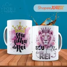 Caneca Personalizada Gospel Jesus Filha do Rei