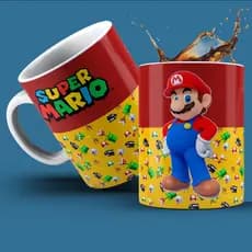 Caneca Personalizada Porcelana Game Super Mario COM SEU NOME