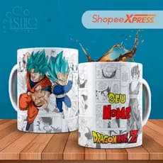 Caneca Anime Dragon Ball Personalizada Com SEU NOME