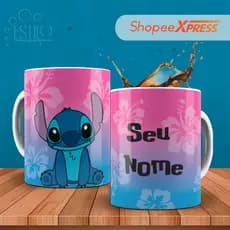 Caneca Stich Personalizada COM SEU NOME