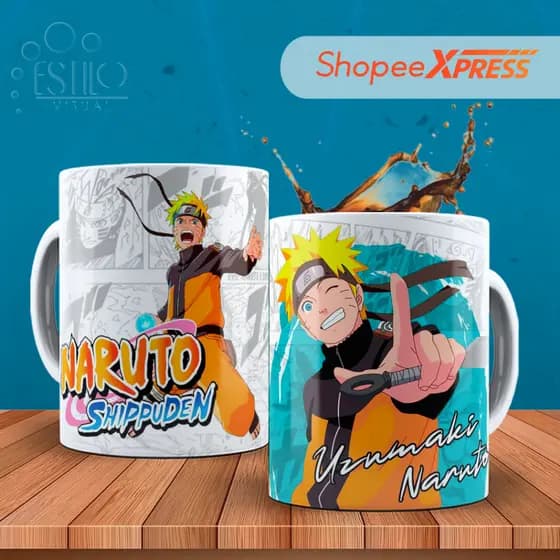 Caneca Anime Naruto Personalizada