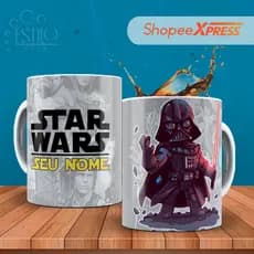 Caneca Anime Star Wars Vader Personalizada Com SEU NOME