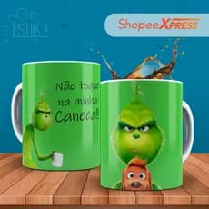 Caneca Grinch Personalizada Com Seu Nome