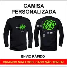 Camisa De Manga Longa Personalziada Com Sua Logo Blusa De Frio