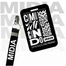 Credencial de Mídia Comunicação Personalizado – 1 mm, Laminado e Ultra Resistente
