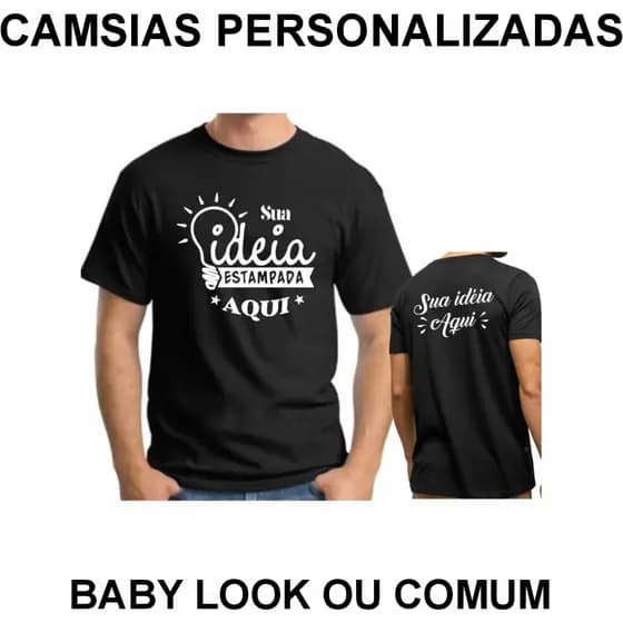 Camisa Personalizada Roxo e Preto