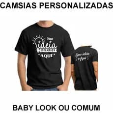 Camisa Personalizada Roxo e Preto