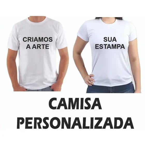 Camisa Branca Personalizada ( PROFISSÃO, EVENTOS, IGREJAS, ANIVERSÁRIO E MUITO MAIS)
