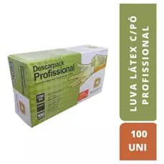 Luva De Látex Multiuso Com Pó Descartável - Descarpack P, M E G