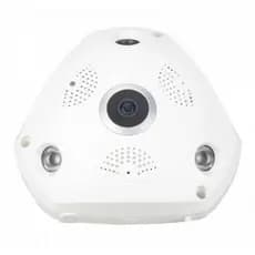 Camera Ip Seguranca Hd 360 Wifi Lente Olho De Peixe 1,3 Mp
