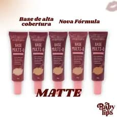 Mia Make Base Efeito Matte Mullti-D Ácido Hialurônico e Vitamina C Todos as Tonalidades