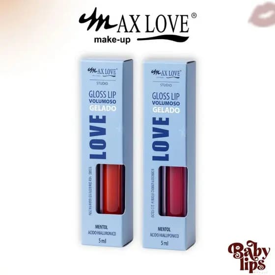 Gloss Lip Volumoso Gelado Max Love