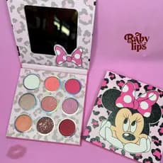 Kit Maquiagem Infantil Minnie Paleta de Sombras Divertido Minnie Mickey Unicornio