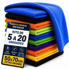 Pano Microfibra Gigante Premium 50x70cm - Neves - Multiuso - Chão - Limpeza Geral - Multicores