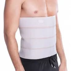 FAIXA ELÁSTICA ABDOMINAL 4 GOMOS BEGE M