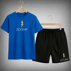 Camiseta Zoomp E Short Tactel Masculino Passeio Casual Algodão 30.1