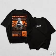 Camiseta Camisa Rengoku Kyojuro Hashira Chama Demon Slayer Kimetsu Fogo Anime Filme Envio Rapido