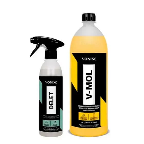 Delet Limpador Pneus + Shampoo Desengraxante V-mol Vonixx