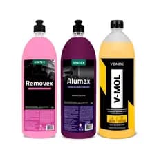 Kit Limpeza Automóvel Desingraxante + V-mol Vonixx