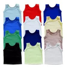 Kit Camiseta Regata Infantil Bebê Menino 100% Algodão Variadas 2/3/4 peças
