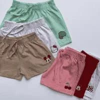 KIT 3 Short Infantil Bebê Recém Nascido Menino Menina Bermuda 100% Algodão Alta Qualidade