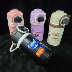 Garrafa Térmica Portátil Digital de Aço Inoxidável Inteligente para crianças Escolar 500ml