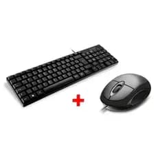 Kit Teclado E Mouse Basico Com Fio Usb Qualidade Pronta Entrega