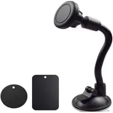 Suporte Magnético de Celular para Carro com Ventosa Forte Flexível Ajustável Completo