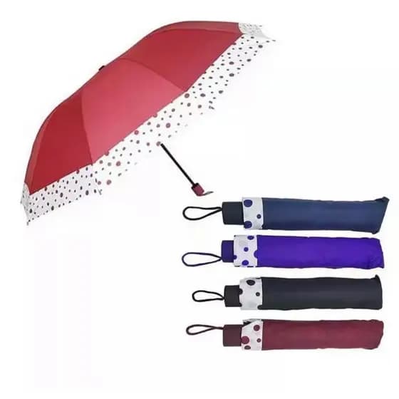 Sombrinha Poá Bolinha Irregular Guarda Chuva Prática Grande