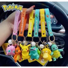 Chaveiro Pokémon Pikachu Charmander Bulbasaur | Coleção Geek e Presente Fofo