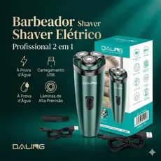 Barbeador Elétrico Shaver Recarregável Profissional Masculino mens