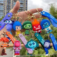 Chaveiro  Divertidamente Emoções Personagens Ansiedade, Alegria, Raiva, Medo, Inveja, Tédio