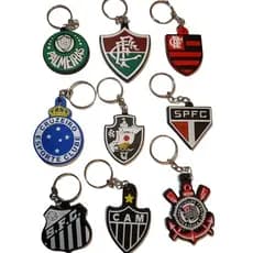 Chaveiro Emborrachado Escudo Times Geek Presente Lembrancinha Mimo