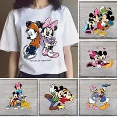 Adesivo De Passagem De Ferro Disney Mickey Mouse Lavável Minnie Transferência De Calor Camiseta Moda De Bricolage Chapéu De Bolsa De Roupas Presente Decorativo Criativo