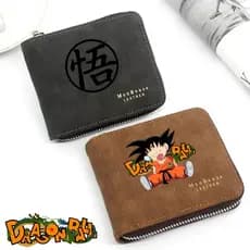 Carteira Dragon Ball Cartoon De Armazenamento Multifuncional De Alta Qualidade Com Zíper E Cartões Bancários Integrados