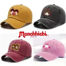 Monchichi Moda Lavado Chapéu De Beisebol Retro Crianças E Adultos Respirável Pára-Sol Suprimentos De Viagem