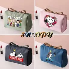Snoopy Bolsa De Maquiagem Feminina Requintada Armazenamento Portátil Ao Ar Livre À Prova D'água