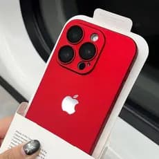 Capa Estojo De Luxo ultra-Fino Fosco Para iPhone 16 15 14 13 12 11 Pro Max Com  Proteção Lentes De Câmera De Vidro