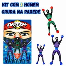 Ninjas Grudentos Escaladores – Kit com 3 Brinquedos Educativos e Divertidos