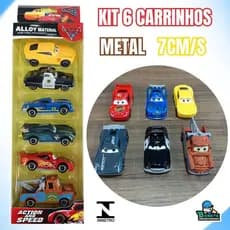 Conjunto 6 Miniaturas Automotivas Metal Alloy