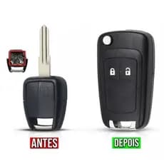 Chave Canivete GM Chevrolet Celta Corsa Astra Agile Prisma Montana Classic 2 Botões