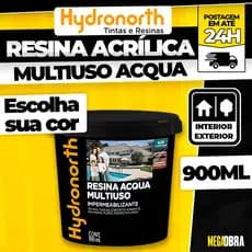 Resina Acrilica Multiuso Acqua Hydronorth Balde 900 ML
