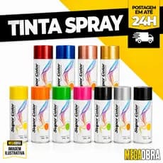 Tinta Spray TekBond 350ml Uso Geral Todas as Cores Alta Performance Secagem Rápida