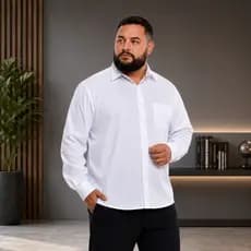 Camisa Social Masculina Extra Grande Plus Size Tamanho 6 7 8