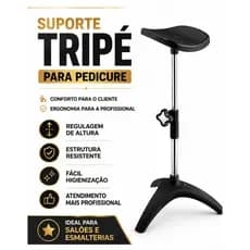 Suporte Tripé Manicure Apoio Das Pernas Para Pedicure Dompel