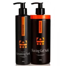 Grooming Capilar Nerk+ Shaving Gel Nerk Embaixador 500ml Fixação Cheiro Barbear Profissional Premium