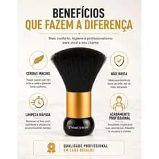 Pincel Espanador Barbeiro Limpeza Pescoço Profissional