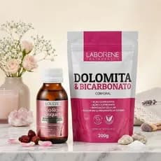 KIT CLAREADOR - Dolomita bicarbonato 200g + Óleo Rosa Mosqueta 60ml