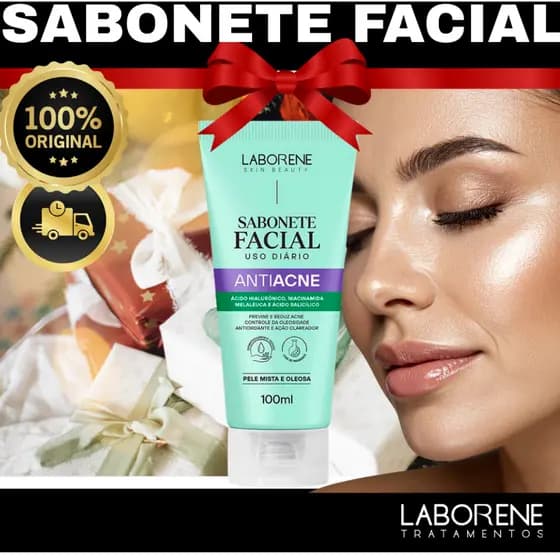 Sabonete Facial Antiacne 100ml - LABORENE