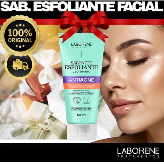 Sabonete Esfoliante Antiacne 100ml Laborene